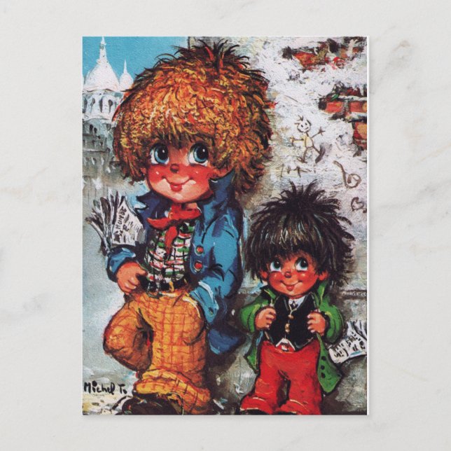 Petits Poulbots Journaux Postkarte (Vorderseite)