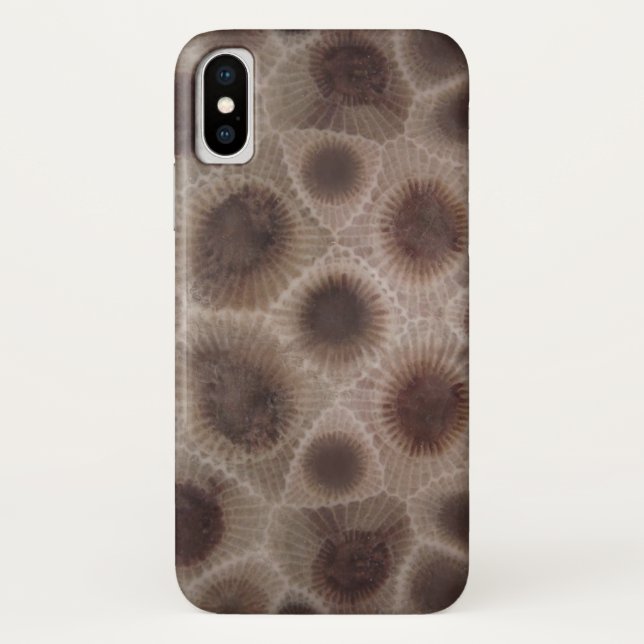 Petoskey Stone michigan Staat stone Case-Mate iPhone Hülle (Rückseite)