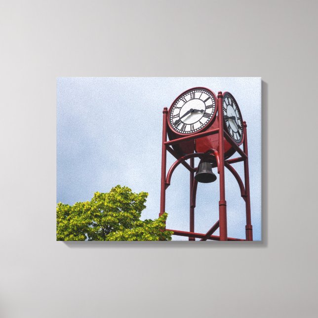 Petosky Tower Clock Leinwanddruck (Vorderseite)