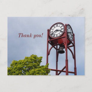 Petosky Tower Clock Vielen Dank Postcard Postkarte