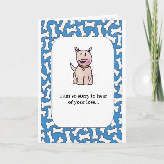 PetPet Loss Sympathy Card Karte (Vorderseite)
