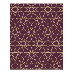 Petra-Dämmerungs-Geometrie Poster