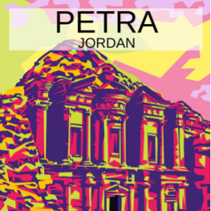 Petra-Denkmal in Jordanien Postkarte