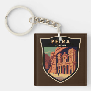 Petra Jordan Reise Kunst Vintage Schlüsselanhänger