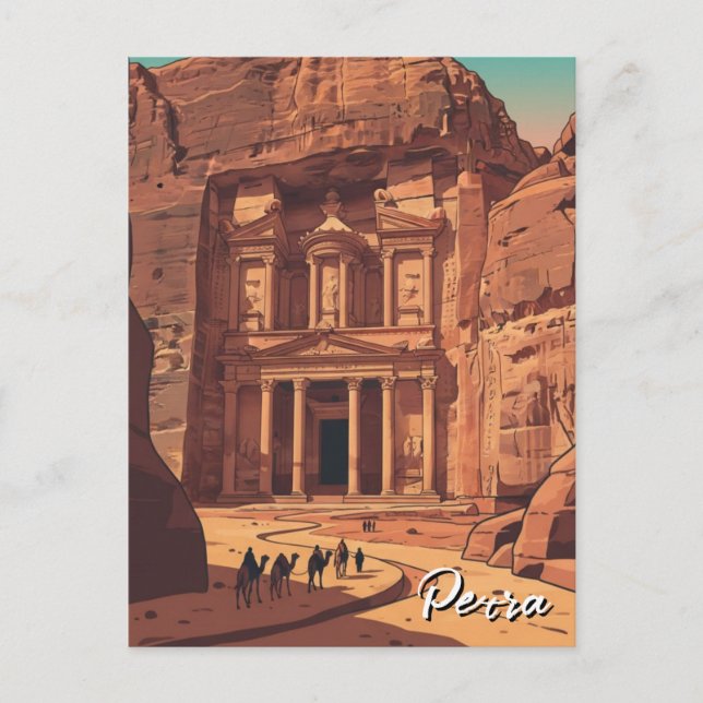 Petra Jordan Reise Postkarte (Vorderseite)