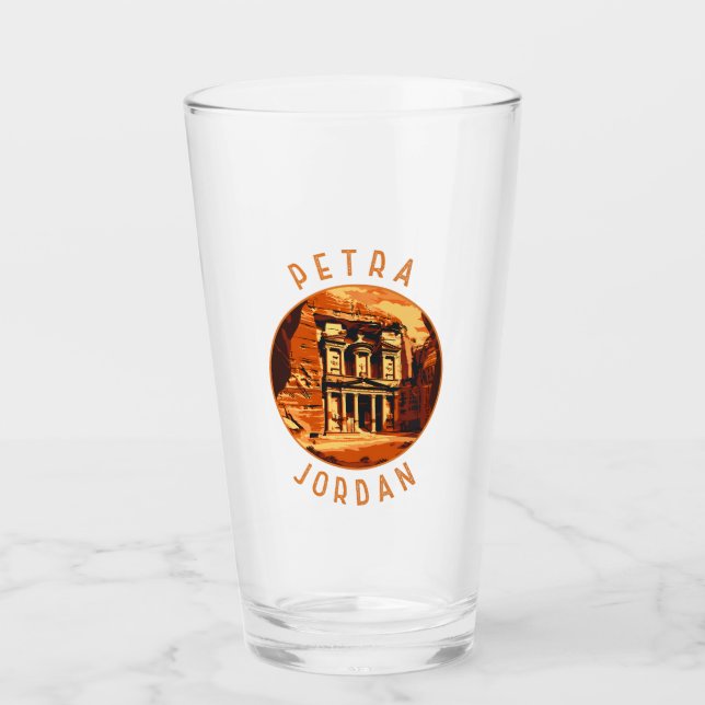 Petra Jordan Retro Distressed Circle Glas (Vorderseite)