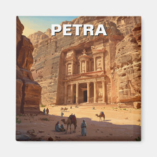 Petra Jordan Travel Magnet