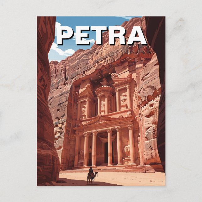 Petra Jordan Travel Postkarte (Vorderseite)