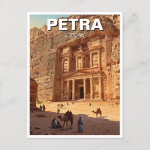Petra Jordan Travel Postkarte