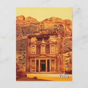 Petra Jordan Travel Postkarte
