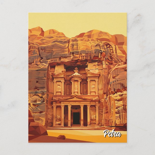Petra Jordan Travel Postkarte (Vorderseite)