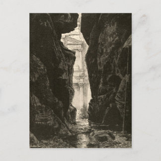 Petra Jordan UNESCO Kulturerbe Grabung Postkarte