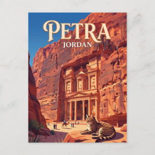 Petra Jordanien Postkarte