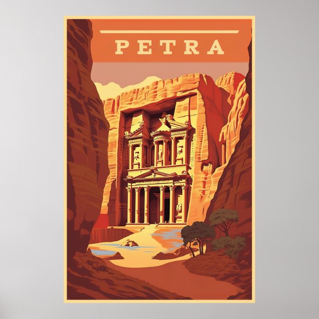 Petra, Jordanien, Reisen Poster (Vorne)
