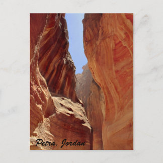 Petra, Jordanien, Slot Canyon Postkarte