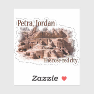 Petra: Rose Rote Stadt Aufkleber