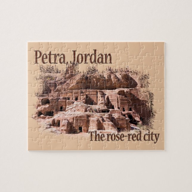 Petra: Rose Rote Stadt Puzzle (Horizontal)