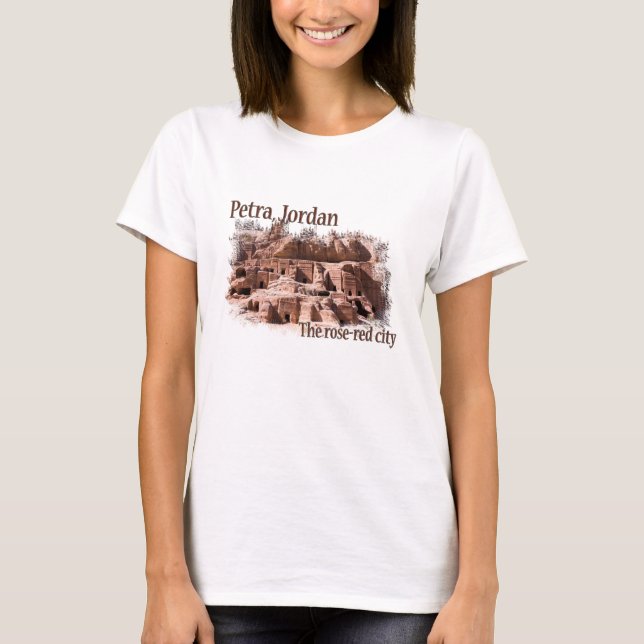 Petra: Rose Rote Stadt T-Shirt (Vorderseite)