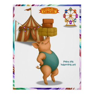 Petra Schwein Balanceakt Poster