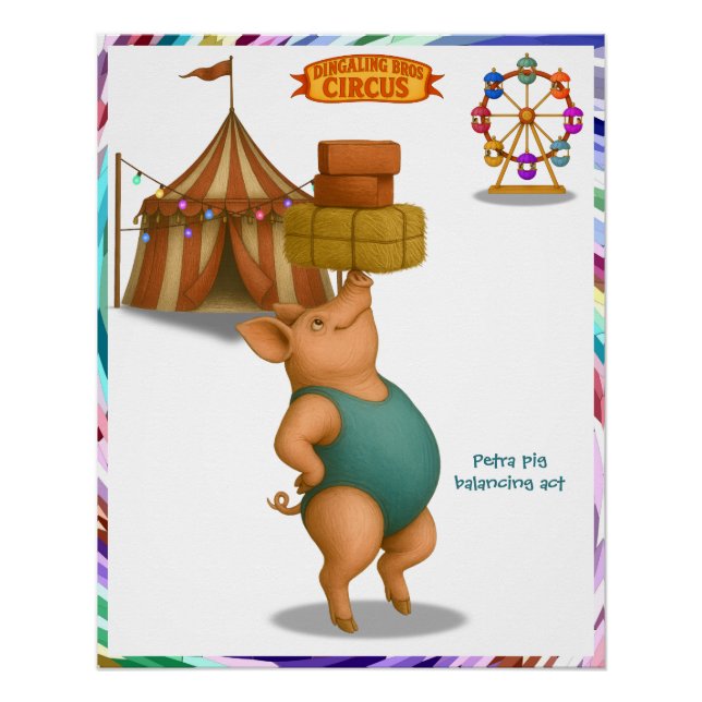 Petra Schwein Balanceakt Poster (Vorderseite)