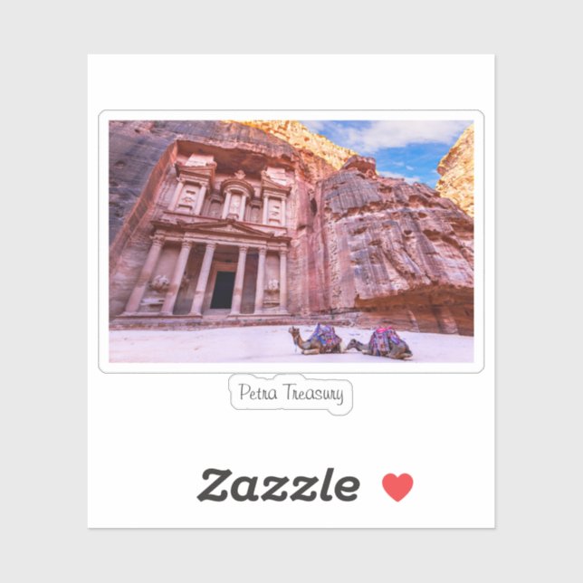 Petra Treasury Aufkleber (Blatt)