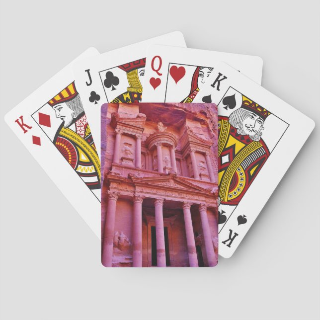 Petra Treasury Gebäude Spielkarten (Rückseite)