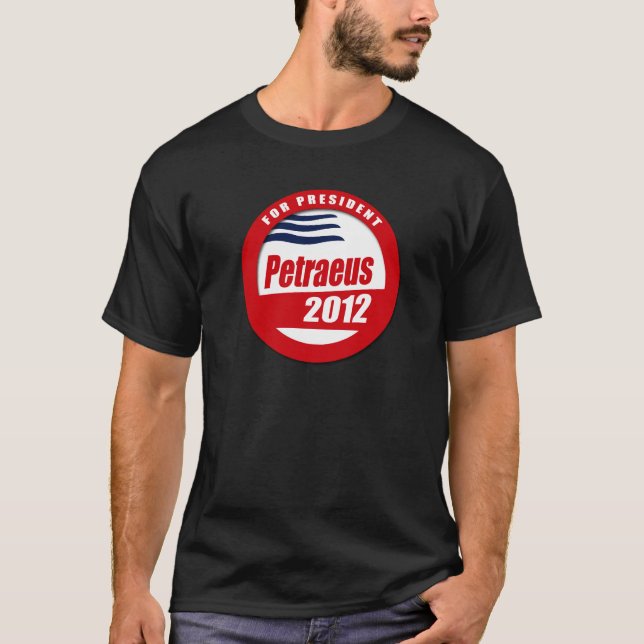 Petraeus 2012 Knopf T-Shirt (Vorderseite)