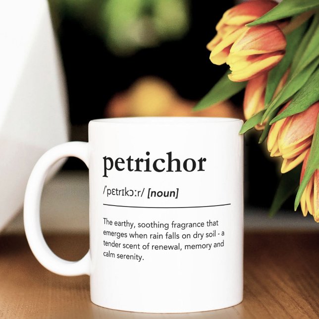Petrichor Definition Rain Lover Wohngestaltung Ges Kaffeetasse (Von Creator hochgeladen)