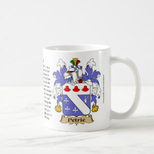 Petrie, der Ursprung, die Bedeutung und das Wappen Tasse