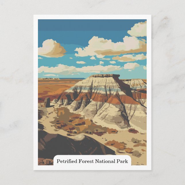 Petrified Forest National Park, Arizona USA Postkarte (Vorderseite)