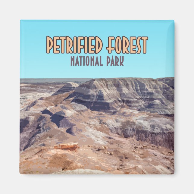 Petrified Forest National Park Arizona Vintag Magnet (Vorne)