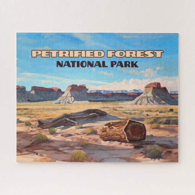 Petrified Forest National Park Arizona Wüste Puzzle (Horizontal)