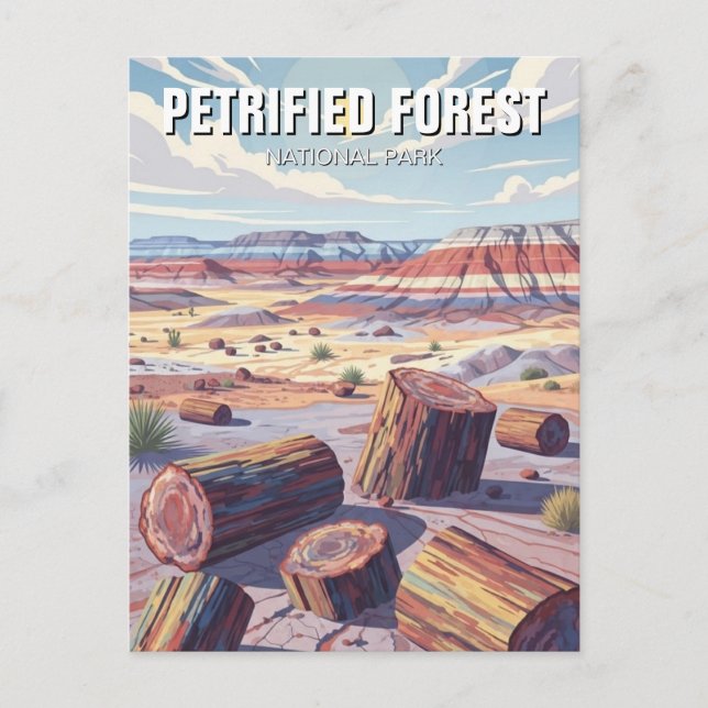Petrified Forest National Park Postkarte (Vorderseite)