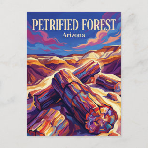 Petrified-Forest-Nationalpark Arizona Postkarte