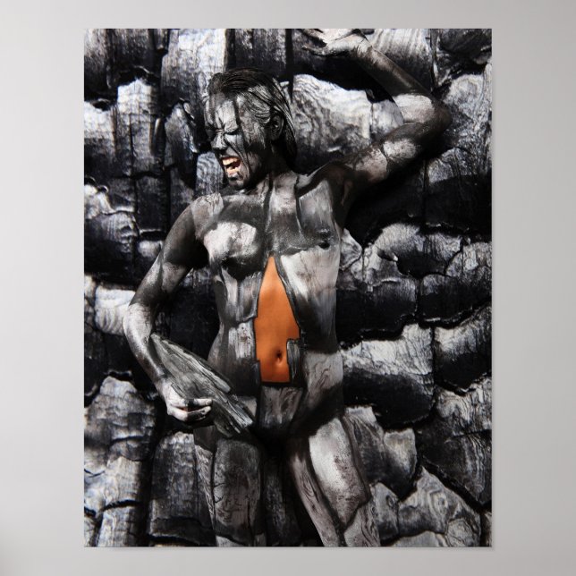 Petrified Wood Bodypaint Poster (Vorne)