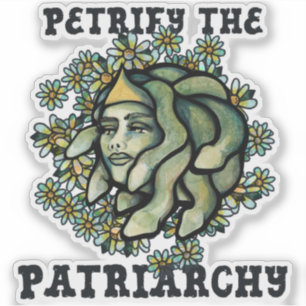 Petrify the Patriarchate Medusa Gorgon Aufkleber