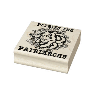 Petrify the Patriarchate Medusa Gorgon Gummistempel