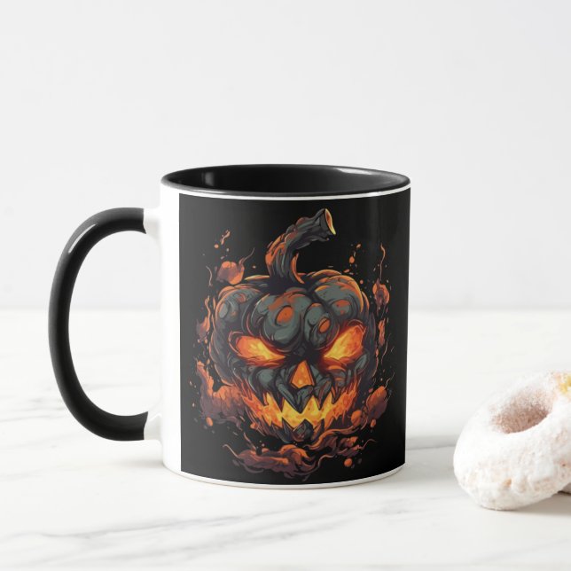 Petrifying Pumpkin Tasse (Mit Donut)