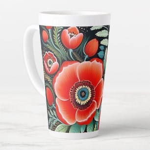 Petrikivka ukrainische traditionelle Volkskunst Milchtasse