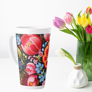 Petrikivka Ukrainische traditionelle Volkskunst Milchtasse