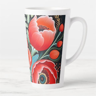 Petrikivka Ukrainische traditionelle Volkskunst Milchtasse