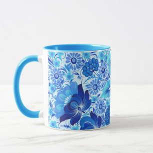 Petrikivka Ukrainische traditionelle Volkskunst Ta Tasse