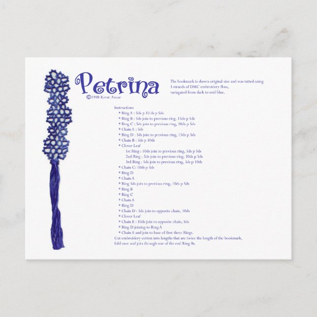 Petrina Postkarte (Vorderseite)