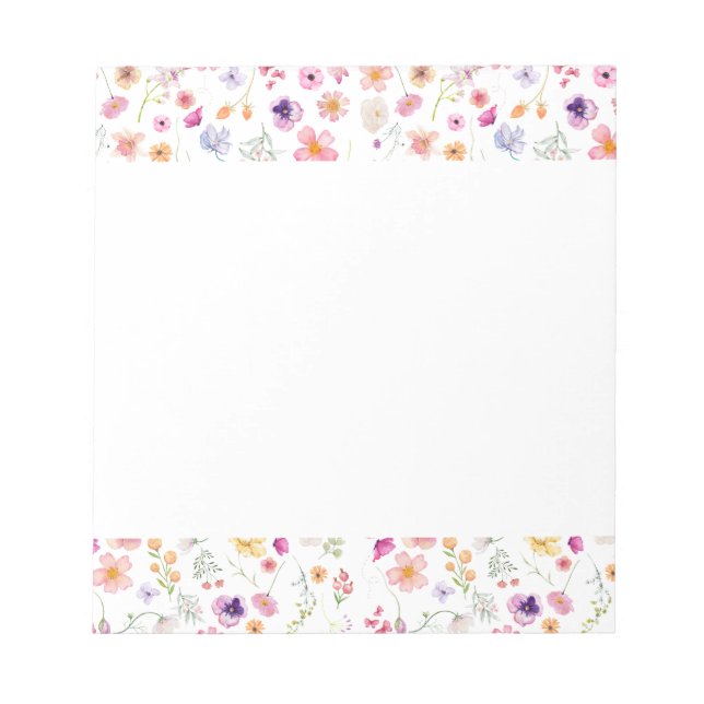 Petrischalen Notepad - Weißblütenbrillanz Notizblock (Vorderseite)