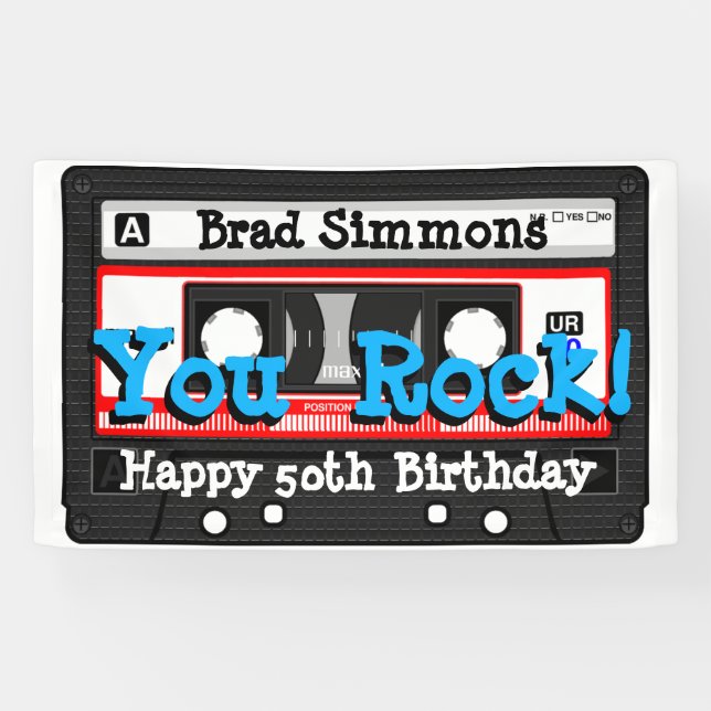 Petro 80's Kassettenband oder Mixtape, beliebiger  Banner (Horizontal)