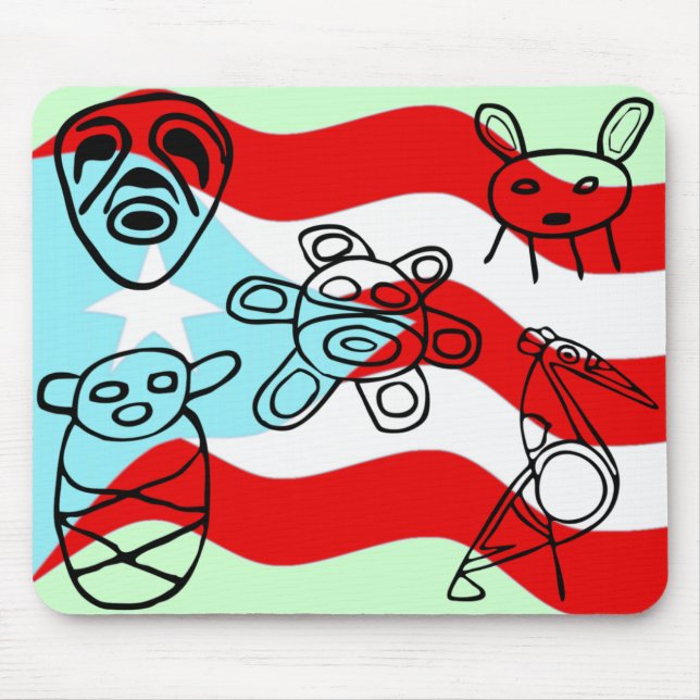 Petroglifos Taínos Mousepad (Vorne)