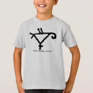 Petroglyph eines stilisierten Papagei T-Shirt