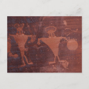 Petroglyph in Moab, Utah Postkarte