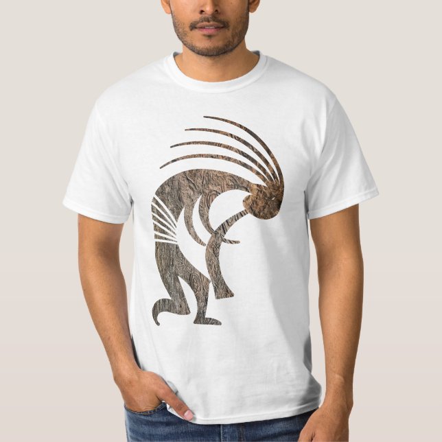 Petroglyph Native American Kokopelli T - Shirt (Vorderseite)