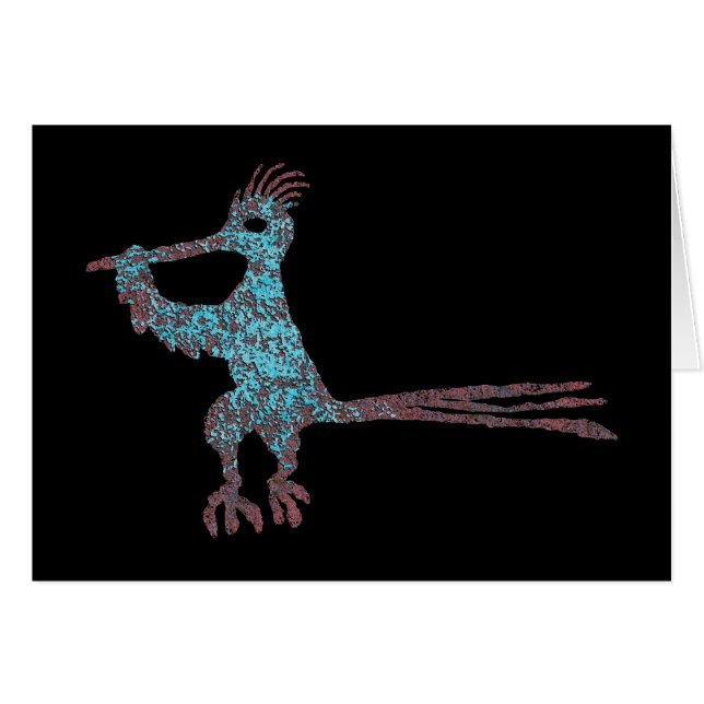 Petroglyph, New Mexico Road Runner (Vorderseite (Horizontal))